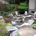 Backyard Patio with Fire Pit